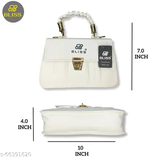 Stylish Classic Women Sling Bag|Gorgeous Stylish Handbag| White Sling Bag For Girls & Womens|