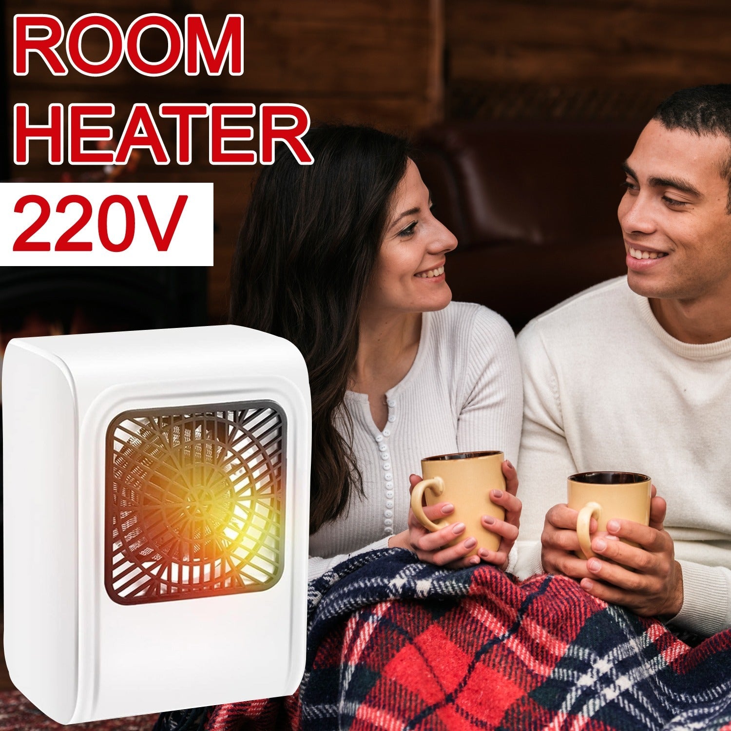 Room Heater 220V Brown Box Heater For Office & Bedroom Use Heater - Springkart 