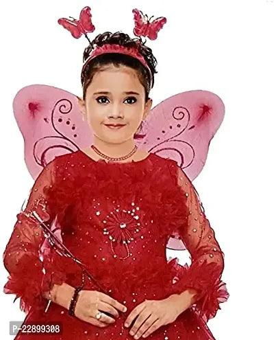 Parth Needs Kids Girls Pari Partrywear Dress Red Color (2-3 Years)