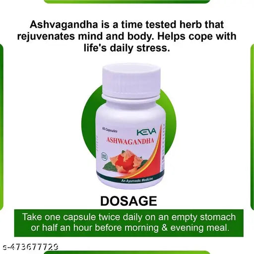 ASHWAGANDHA CAPSULE 60 PACK OF 2 - Springkart 