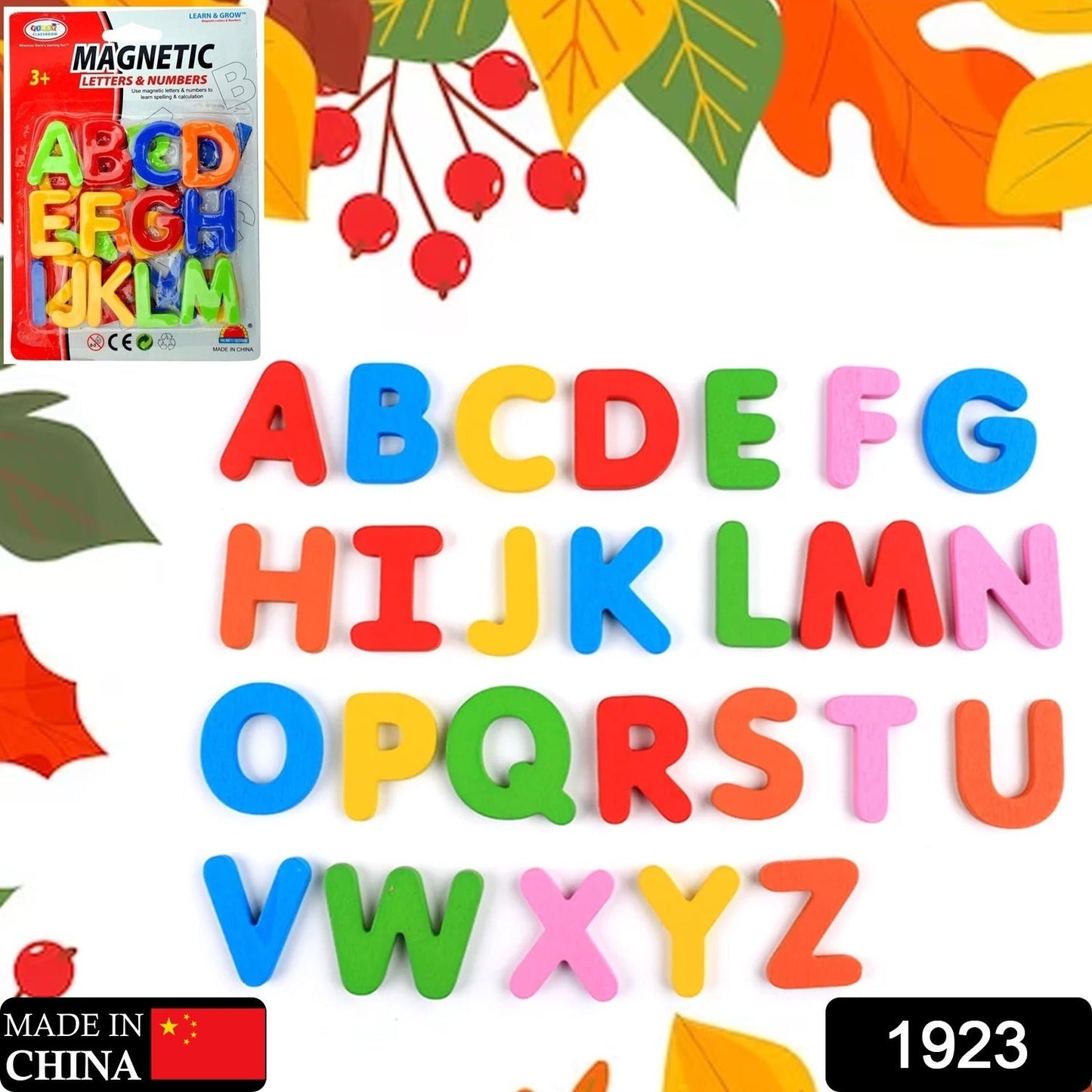 English A to Z Small letter Colorful Magnetic Alphabet to Educate Kids in Fun Play & Learn | Toy for Preschool Learning, Spelling, Counting (26 Alphabet) - Springkart 