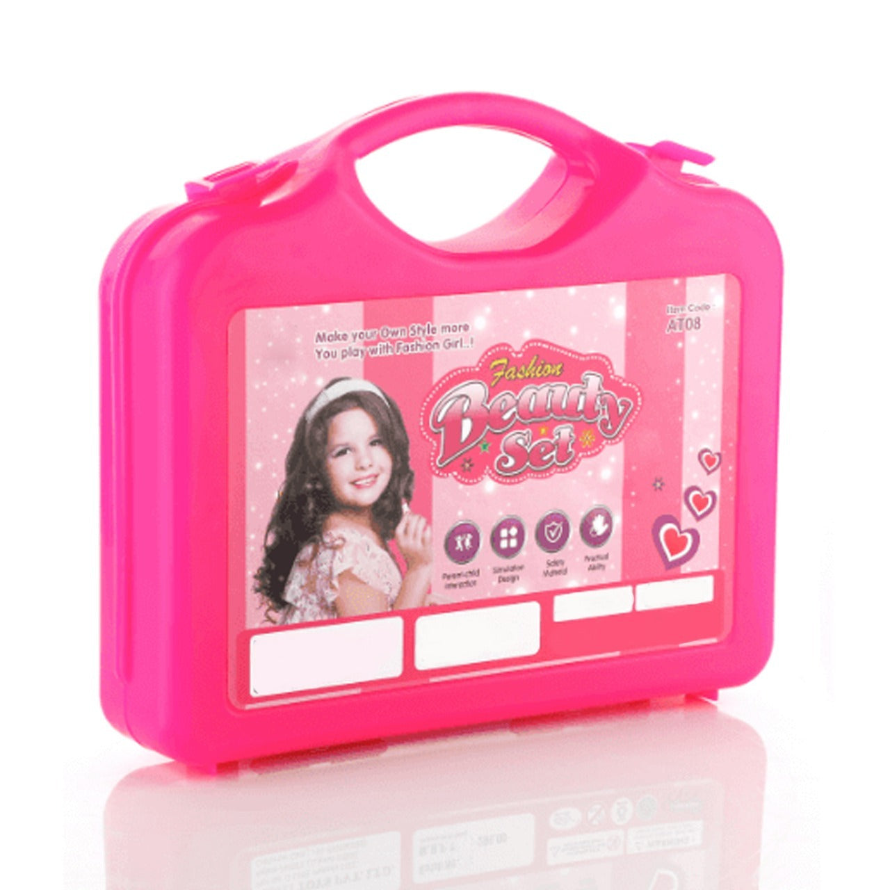 Beauty Make up Set for Kids Girls with Fold-able Suitcase (Multicolour) - Springkart 