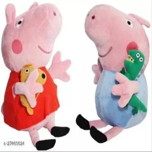 hello baby peppa and george combo soft toy-RED/ORANGE - Springkart 