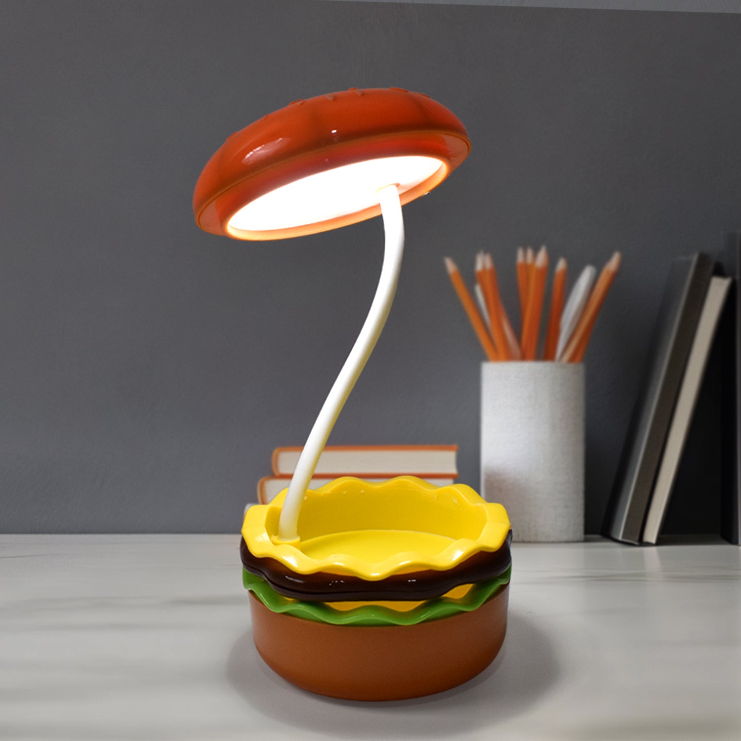 Burger Delight Folding Led Night Lamp (1 Pc) - Springkart 