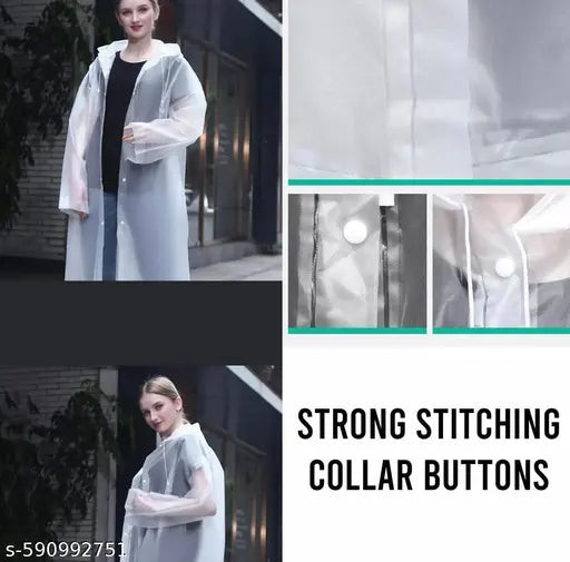 Unisex Waterproof Raincoat with Hood for Men & Women | Lightweight, Reusable, & Portable Long Rainwear Jacket | Emergency Rain Poncho for Travel, Hiking, and Outdoor Use.