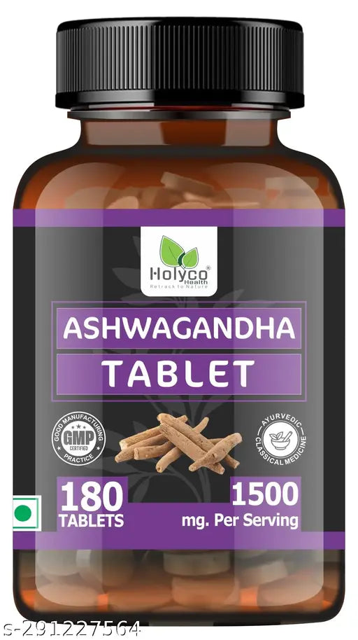 Improve Energy and immunity | 1500mg per serving Ashwagandha Tablet - 180 tablets