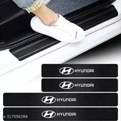 4pcs car door sill protector (WHITE HYUNDAI) - Springkart 