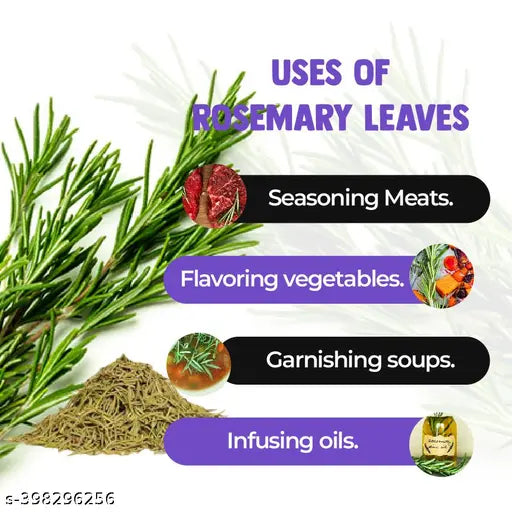 Rosemary Dried Leaves for Hair Growth |Skin Glow | Aromatic Herb for food 200gm - Springkart 