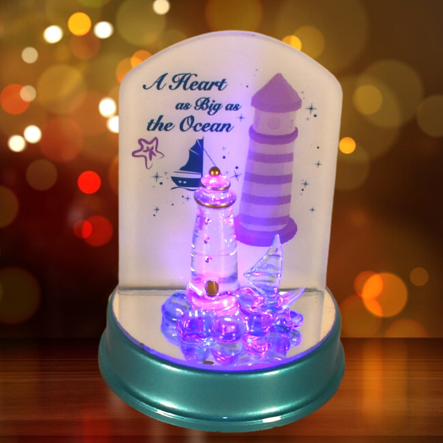 Cute Cartoon Lovely Gift Night Light Multi-color Light Showpiece Valentines Day Gift Cute Anniversary Wedding Birthday Unique Gift Home Decoration Gift Battery Operated (3 Battery Included) - Springkart 