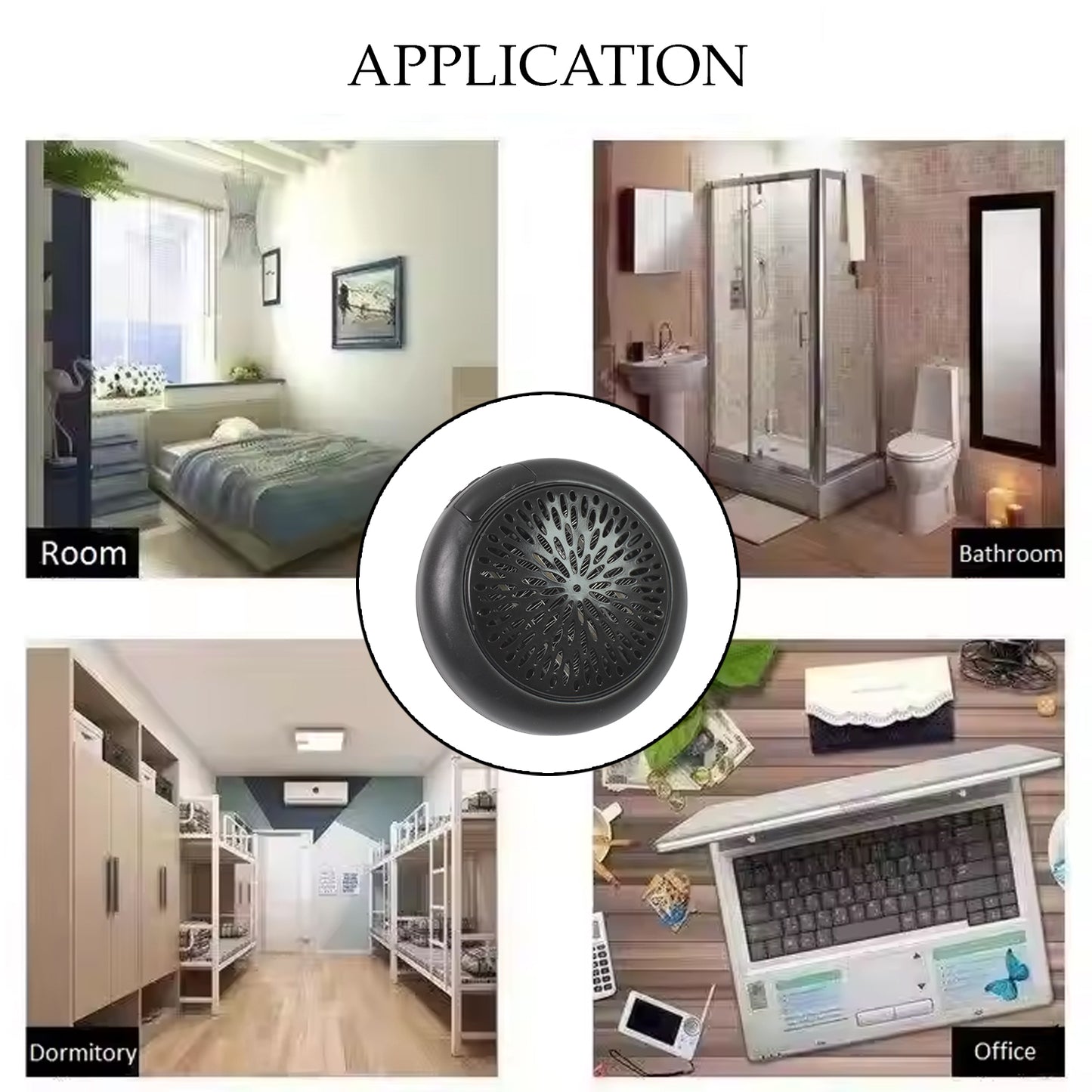 Room Heater For Home Office Camper Led Screen Portable Wall Heater (900w 1 Pc) - Springkart 