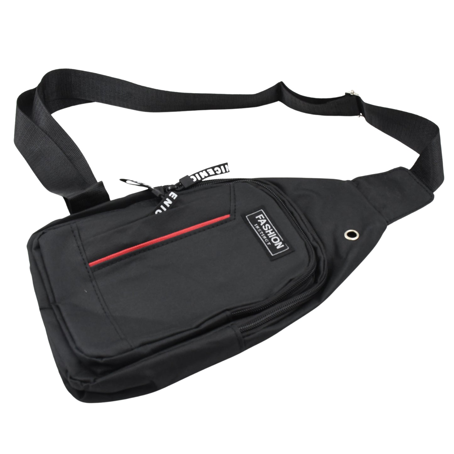 12859 Waterproof Anti Theft Cross-body Fanny Pack Waist Bag Shoulder Bags Chest Men Casual Fashion Usb Charging Earphone Hook Sling Travel Bag (1 Pc) - Springkart 