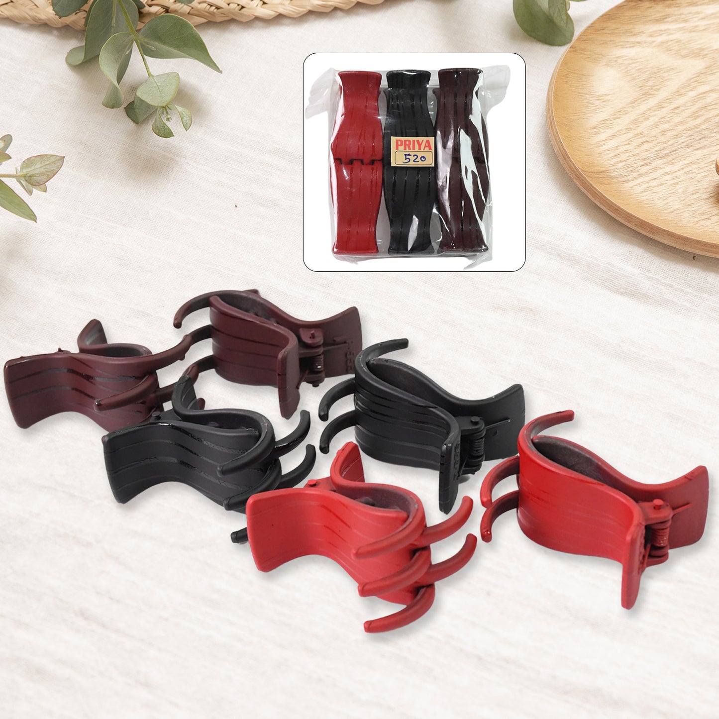 Big Hair Clips For Girls Kids Hair Accessories (6 Pcs Set Multi Color) - Springkart 
