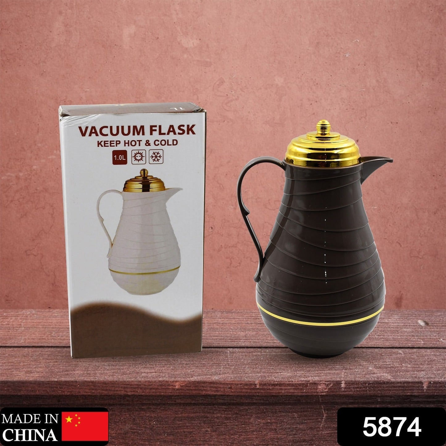 Insulated Tea Kettle Hot and Cold Premium Tea Kettle 1Ltr Kettle | Easy to Carry | Leak Proof | Tea Jug | Coffee Jug | Water Jug | Hot Beverages - Springkart 