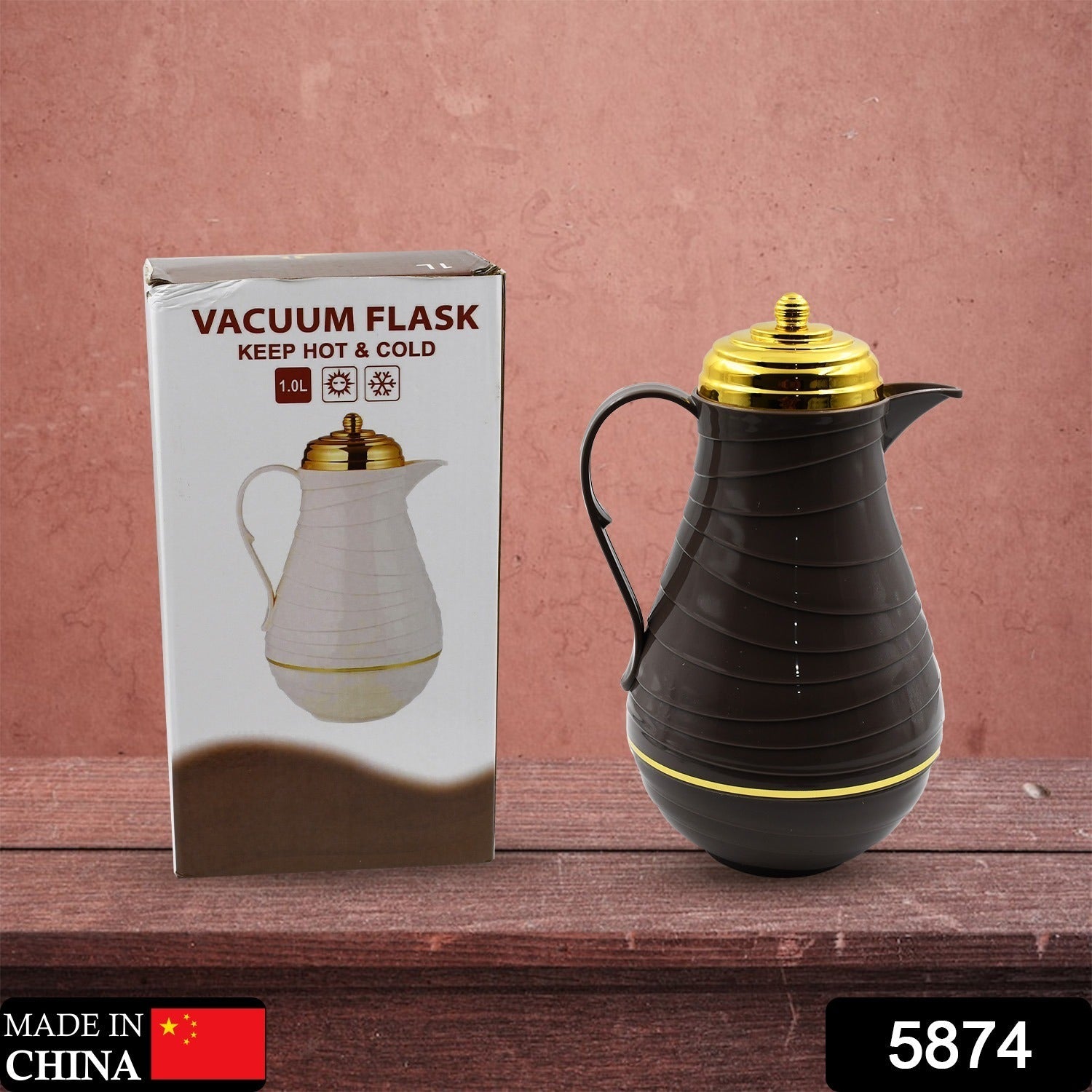 Insulated Tea Kettle Hot and Cold Premium Tea Kettle 1Ltr Kettle | Easy to Carry | Leak Proof | Tea Jug | Coffee Jug | Water Jug | Hot Beverages - Springkart 