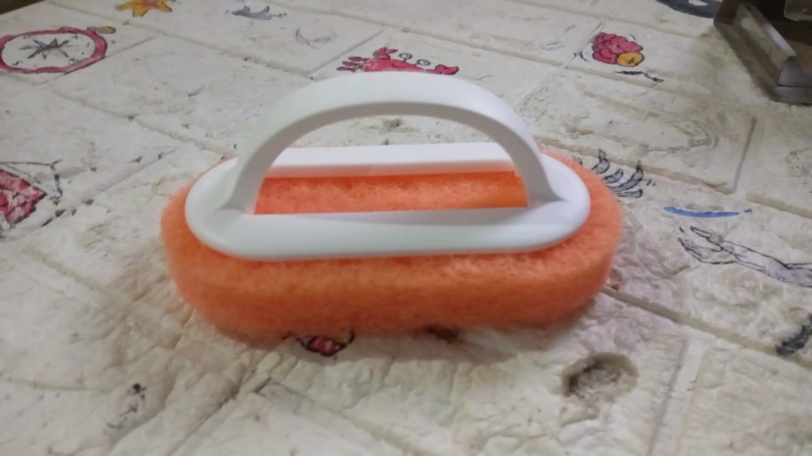Sponge Kitchen Pot Brush With Handle Reusable And Washable Eraser Cleaner Removal Tool Sink Pot Dish Scrubber Bathroom Decontamination Cleaning Brush Glass Stove Top Cleaners Daily (1 Pc) - Springkart 
