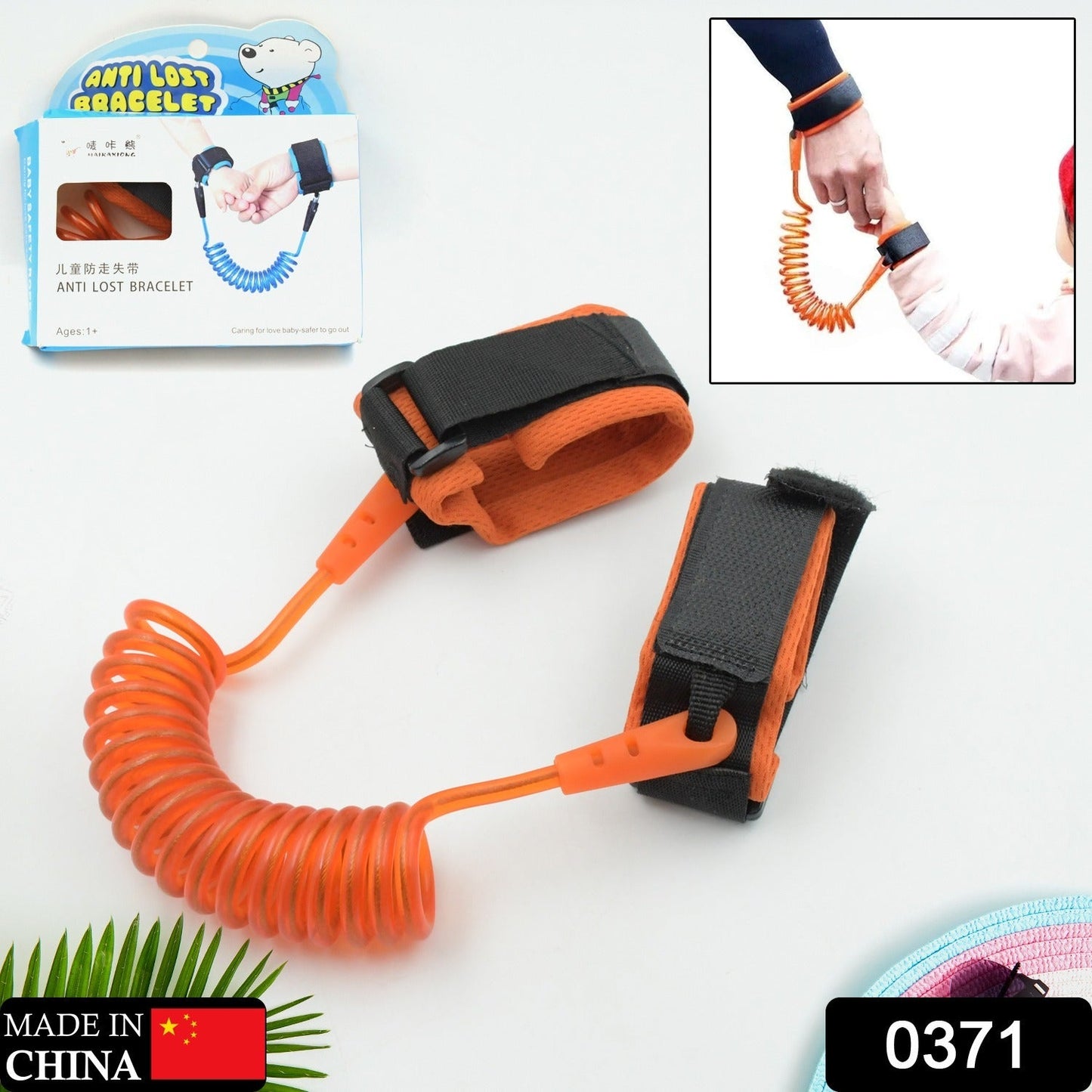 Baby Safety Rope, Anti Lost Safety Wrist Bracelet for Baby Child, with Extra Long Harness Strap Walking Hand Belt, Comfortable Children's Harness for Toddlers Kids (Maximum length to 2.5M) - Springkart 
