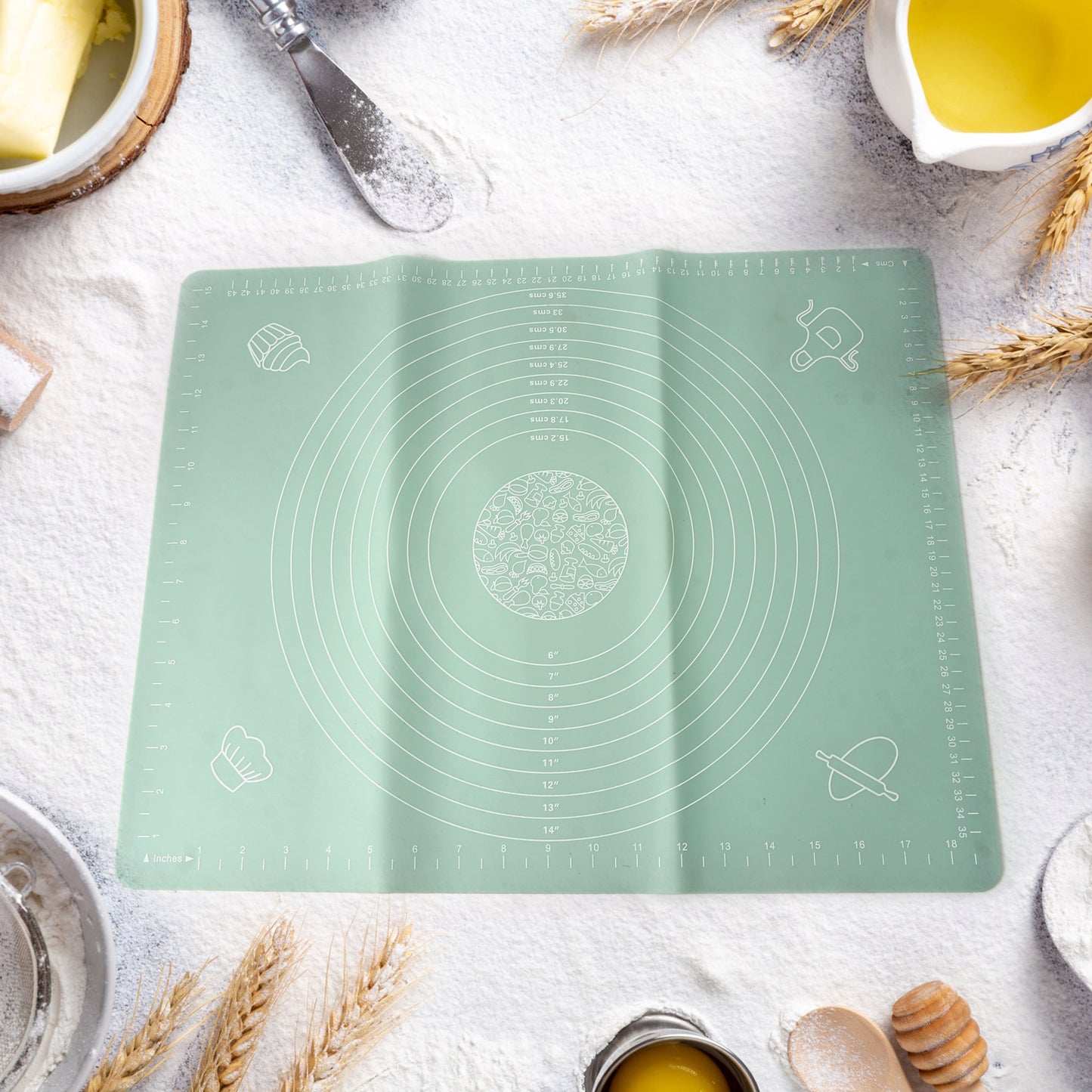 Rolling Baking Mat With Measurements (5040 Cm) - Springkart 