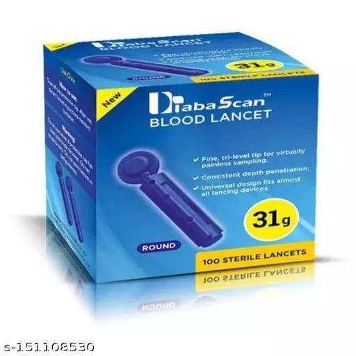 DiabaScan ROUND LANCETS PACK OF 100(31G) - Springkart 