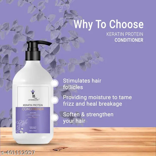 LA’BANGERRY Keratin Protein Shampoo(250ml) & Conditioner(250ml) For Hair Growth,Keratin Oil for Straightener,adivasi oil,Shinier Hair,hair conditioner,for Stronger Hair,Hair Fall smooth and silky hair,Moisturising,Hair Growth,Anti-Hair Fall,hair condition