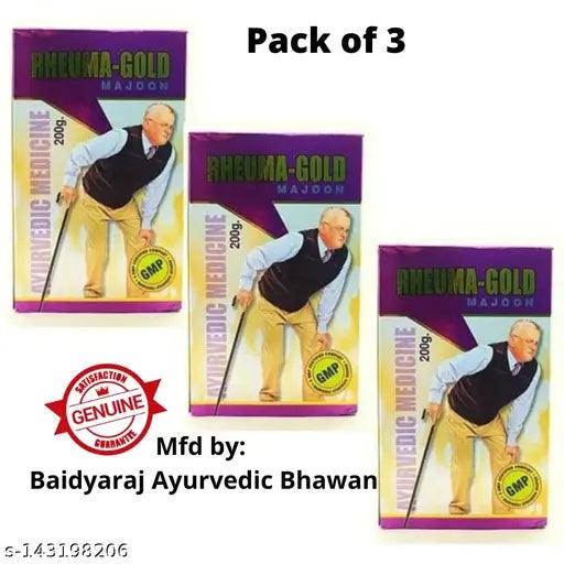 Rheuma Gold Majoon, Baidyaraj Ayurvedic Bhavan - Chyavanprash Ayurvedic Products - Pack of 3 pcs