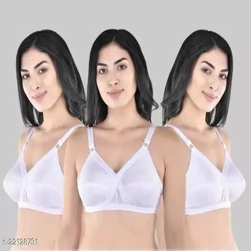 Women Non Padded Everyday Bra Pack of 3 - Springkart 