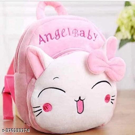 Angel Baby Kids Bag/ Soft Baby Bag/ Cartoon School Bag for Girls/ Boys / Children/ Plush Backpack (Combo Pack of 2) - Springkart 