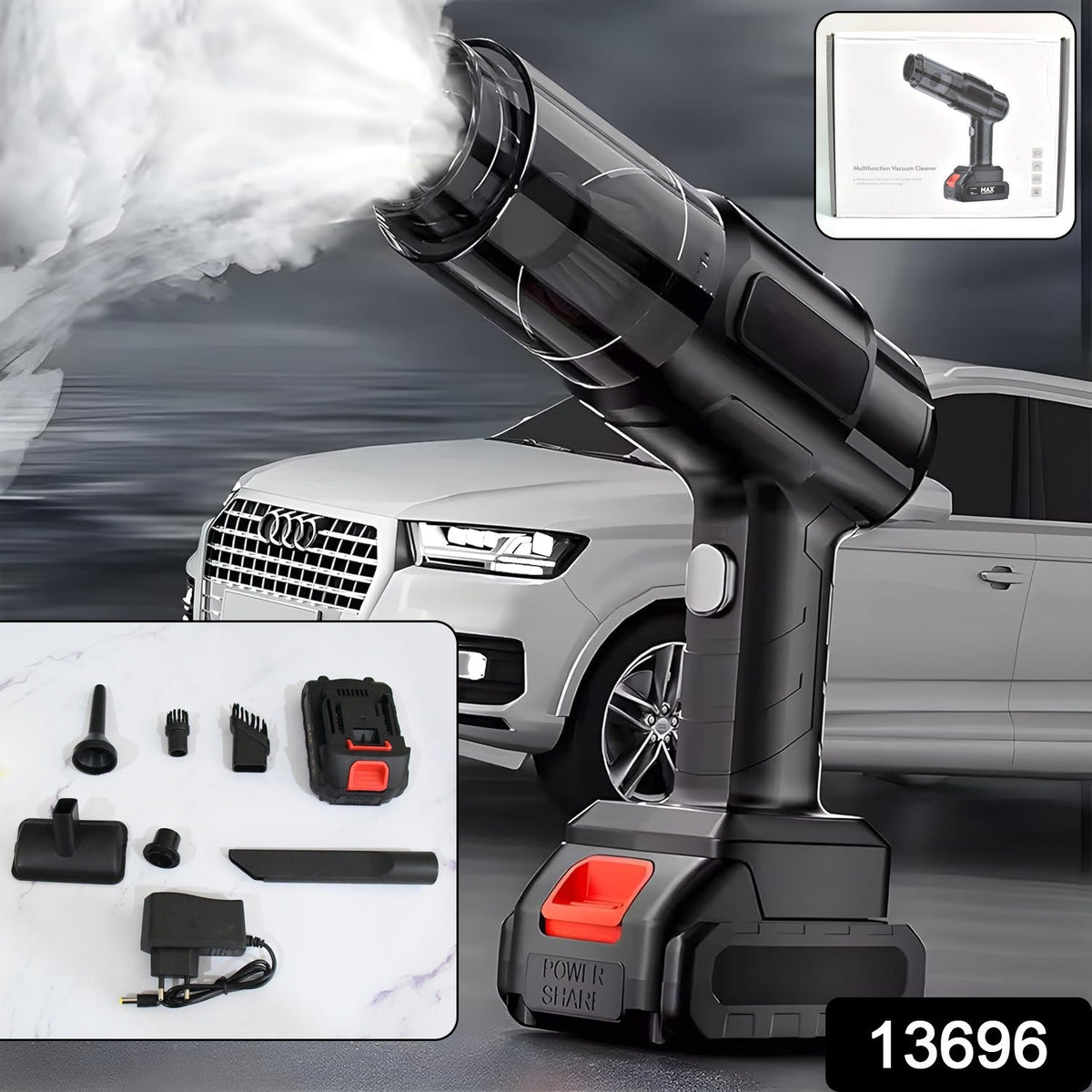 Multifunction 240V Wireless Handheld Vacuum Cleaner (1 Set) - Springkart 