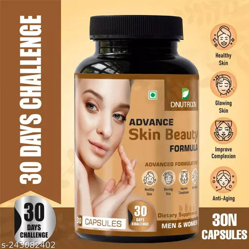 Healthy & Beautiful Skin Naturally,Advance Skin Care Capsules -30 - Springkart 