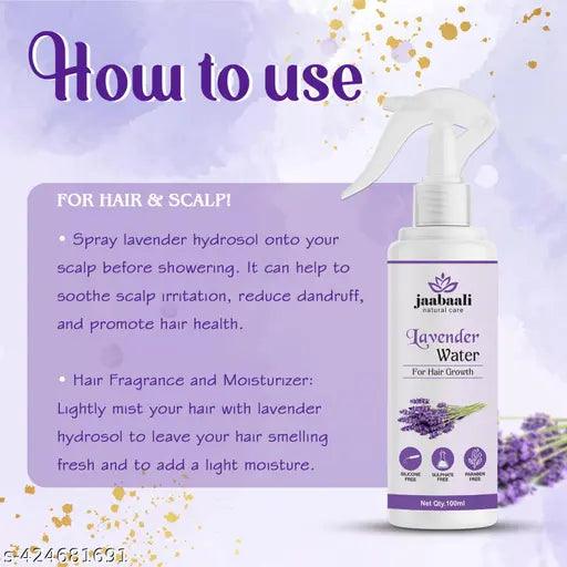 5 Reasons to Use Jaabaali Natural Care Lavender Water for Your Hair, Hair Growth