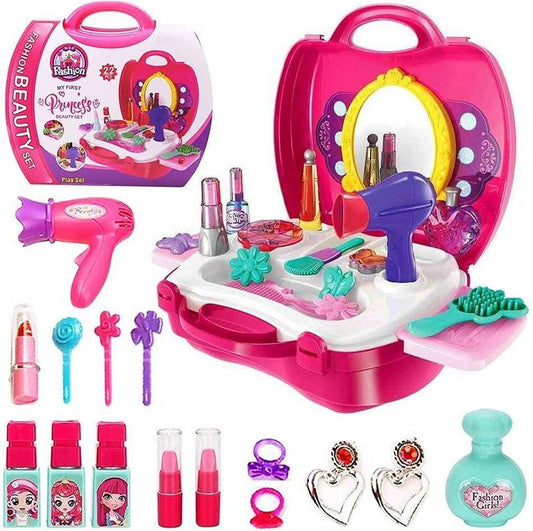 SQUICKLE Beauty Makeup Cosmetic Set Suitcase, Durable Kit Hair Salon