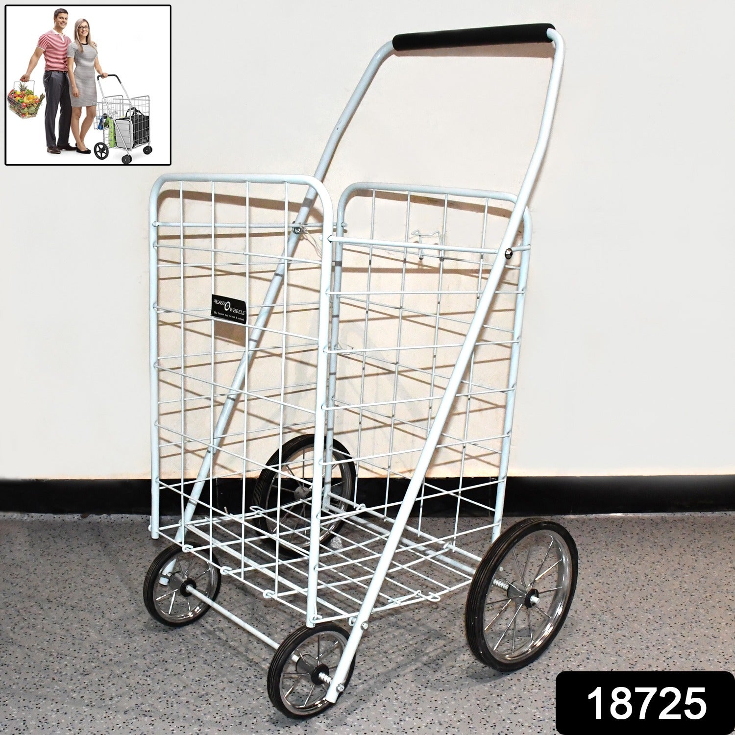 Foldable Shopping Trolley With Wheels ( Moq - 2 Pc) - Springkart 