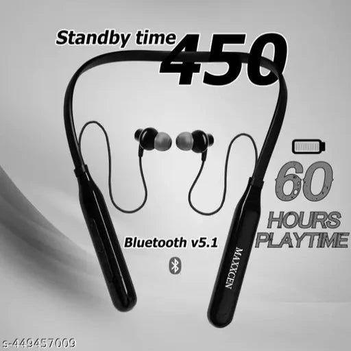 Bluetooth Neckband with Magnetic Earbuds