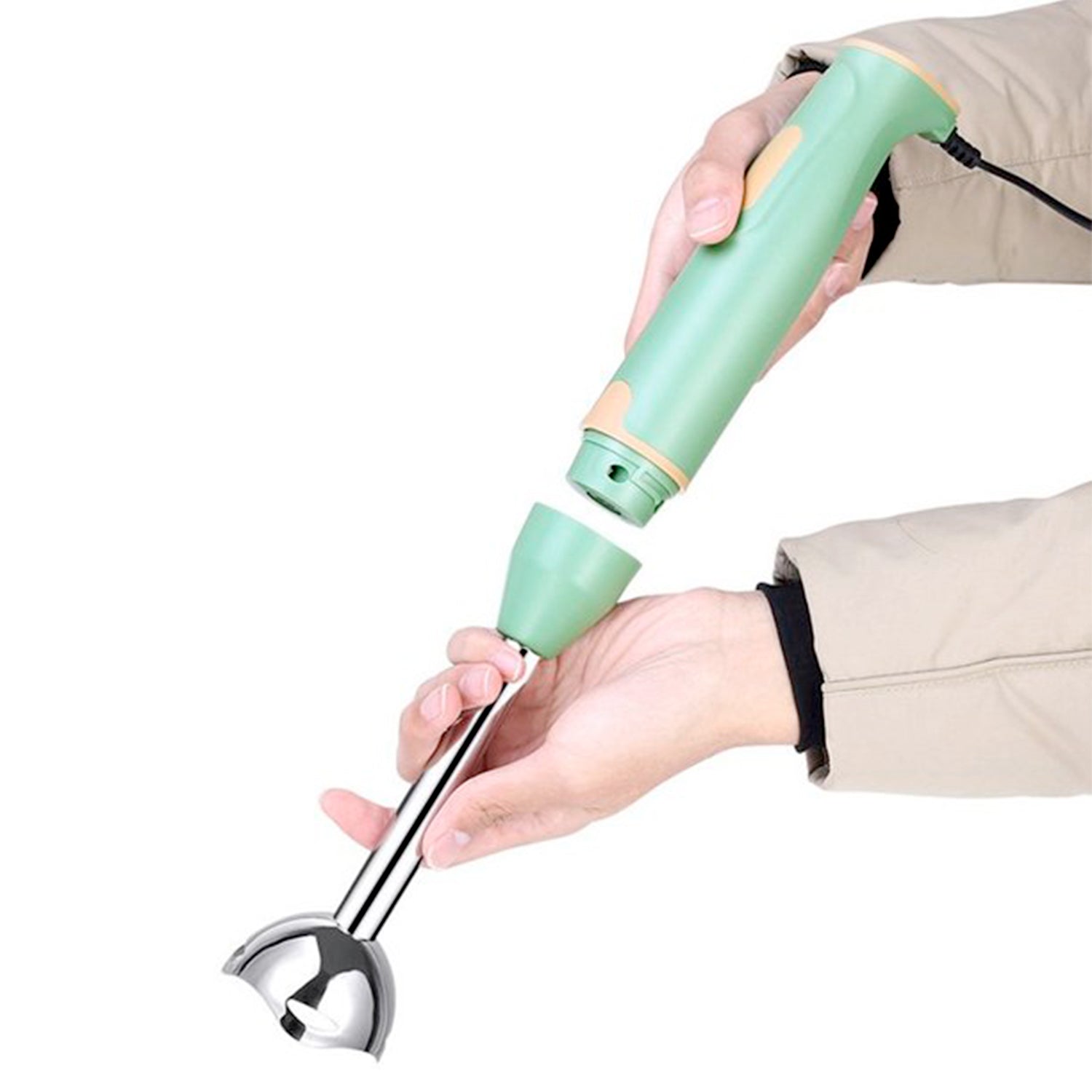 Hand Blender Multi-Purpose Hand Blender, 400W Handheld Blender High Speed Blender Stainless Steel Handheld Stick Blender For Smoothies, Puree Baby Food and Soups - Springkart 