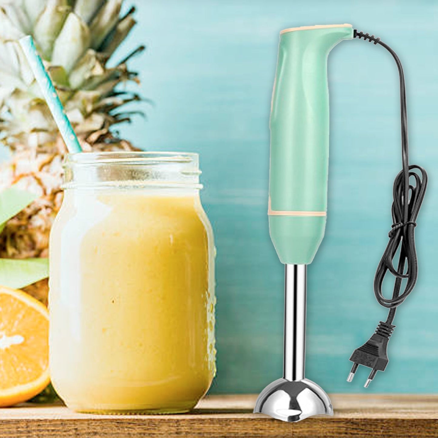 Hand Blender Multi-Purpose Hand Blender, 400W Handheld Blender High Speed Blender Stainless Steel Handheld Stick Blender For Smoothies, Puree Baby Food and Soups - Springkart 