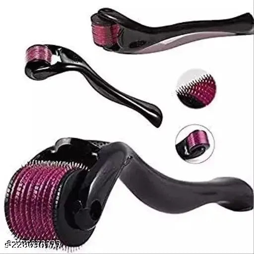 Derma Roller 540 Micro Needles Treating Acne Scars, Wrinkles, Blackheads, Skin Ageing, Hair Regrowth (0.5mm) Face Rollers - Springkart 