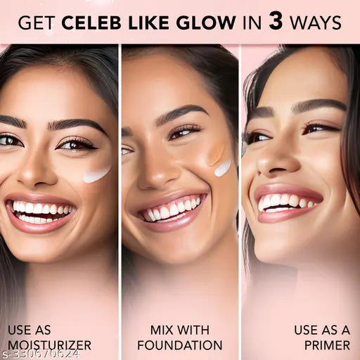 FACES CANADA Strobe Cream - Rose Gold, 30 ml | Primer + Highlighter + Moisturizer | Shea Butter & Hyaluronic Acid | Intense Hydration | Flawless Radiant Dewy Skin | Illuminating & Glowing Makeup Base