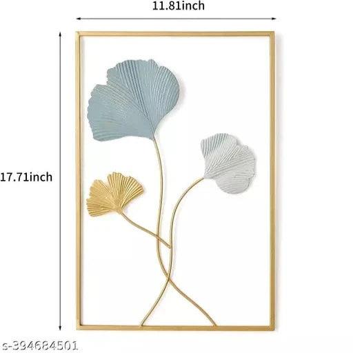 Bamboo Metal Wall Decor Leaf Wall Hanging Decoration