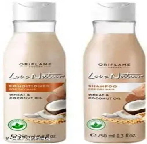 Oriflame Sweden COMBO-LOVE NATURE -COCONUT SHAMPOO & CONDITIONER  (2 Items in the set)