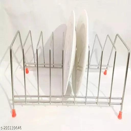 Stainless Steel Plate Rack, Kitchen Rack, Plate Holder - Springkart 