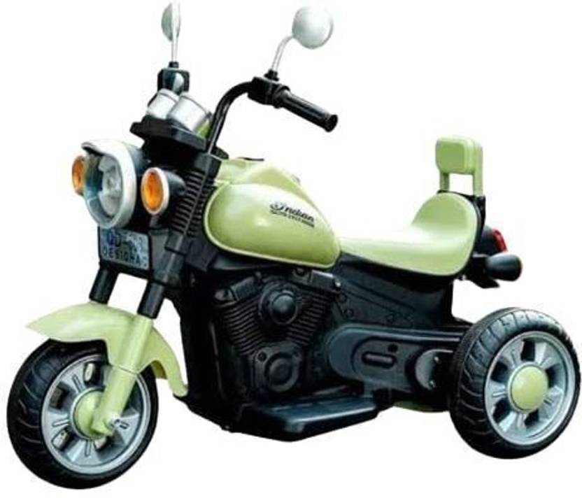 DEVICE OF CAP WITH MAGIC STICK 005 BOB HARLEY Bike Battery Operated Ride On  (Green)