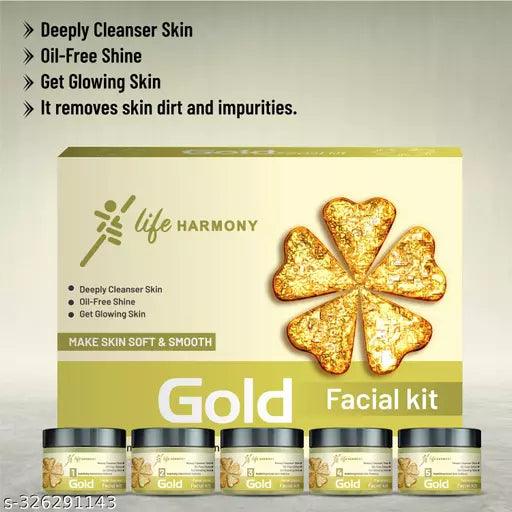 Gold Facial Kit, Premium Range For Fairness, Whiting, Skin, Instant Glow,