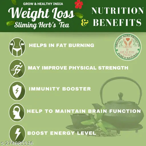 Sliming Tea | Lemongrass flavored + Natural Metabolism Booster For Healthy Weight Care