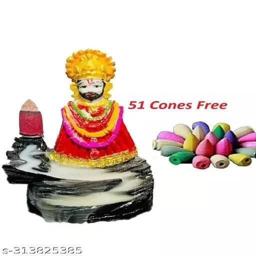 Khatu Shyam Ji Backflow Smoke fountain(Color) with 51 Cones - Springkart 