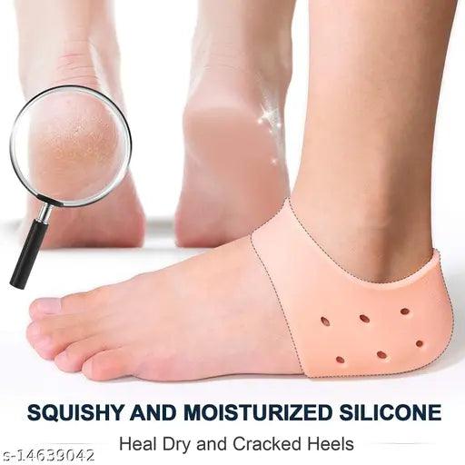 Silicone Gel Heel Pad Socks for Pain Relief - 1 Pair - Springkart 