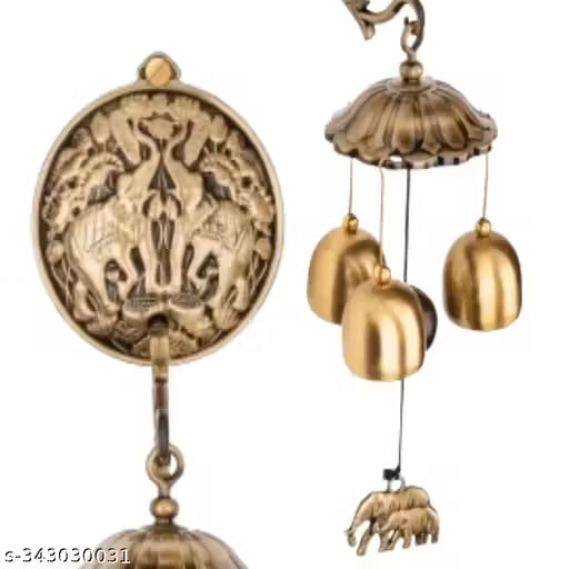 Trendy Wind Chimes for Home, fengshui Wind Chimes for Home Balcony Bedroom, || Home Decor Items (Gold Color)