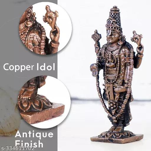 2.25 inches, Handmade Copper Balaji Idol 99.9% Spl, 30 Grams- Pack of 1 Piece.