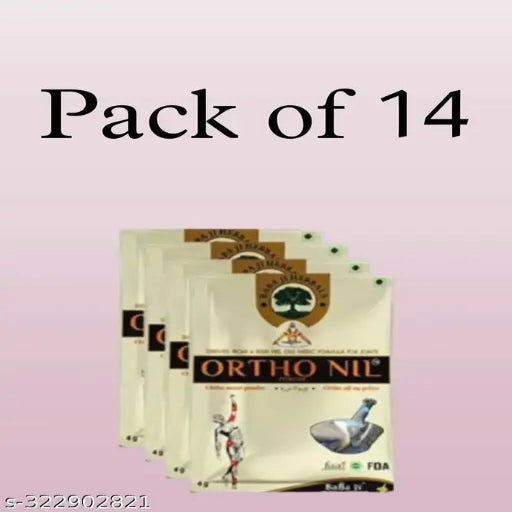 ORTHONIL POWDER Pack of 14 POUCH AYURVEDIC NATURAL RELIEF FOR ARTHRITIS,(14 POUCH) - Springkart 