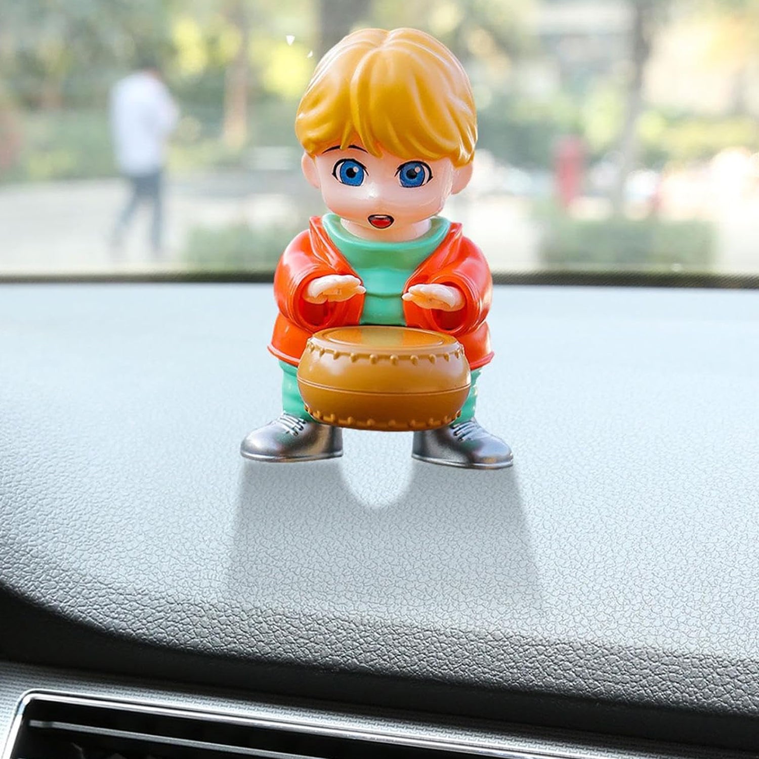 Creative Solar Drummer Car Aromatherapy Solar Powered Car Air Freshener (1 Pc) - Springkart 