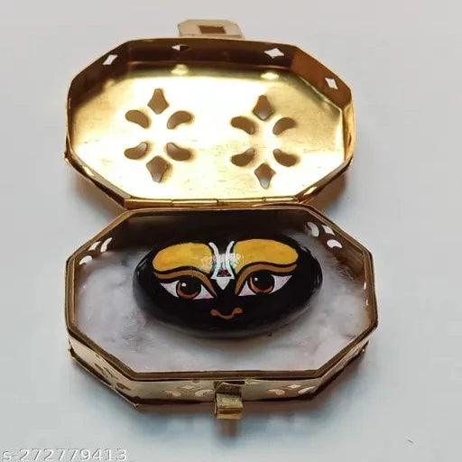 Shaligram Stone with Brass box for shaligram