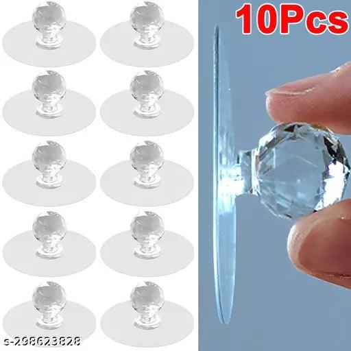 10 PCS Self-Adhesive Drill Free Self-Stick Push Pull Helper - Springkart 